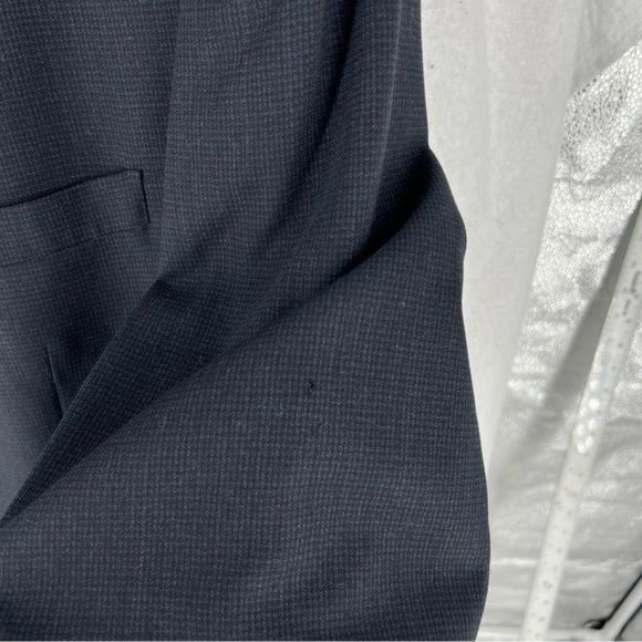 Hart Schaffner & Marx Navy Wool 2 Button Blazer - Picture 4 of 13